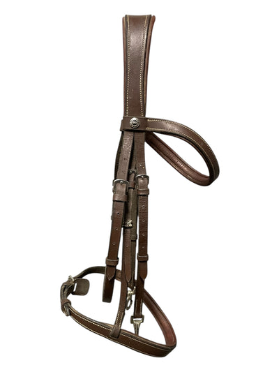 HDR Bridle W Reins - Brown - Est. F/S & Approx 55" Reins - USED