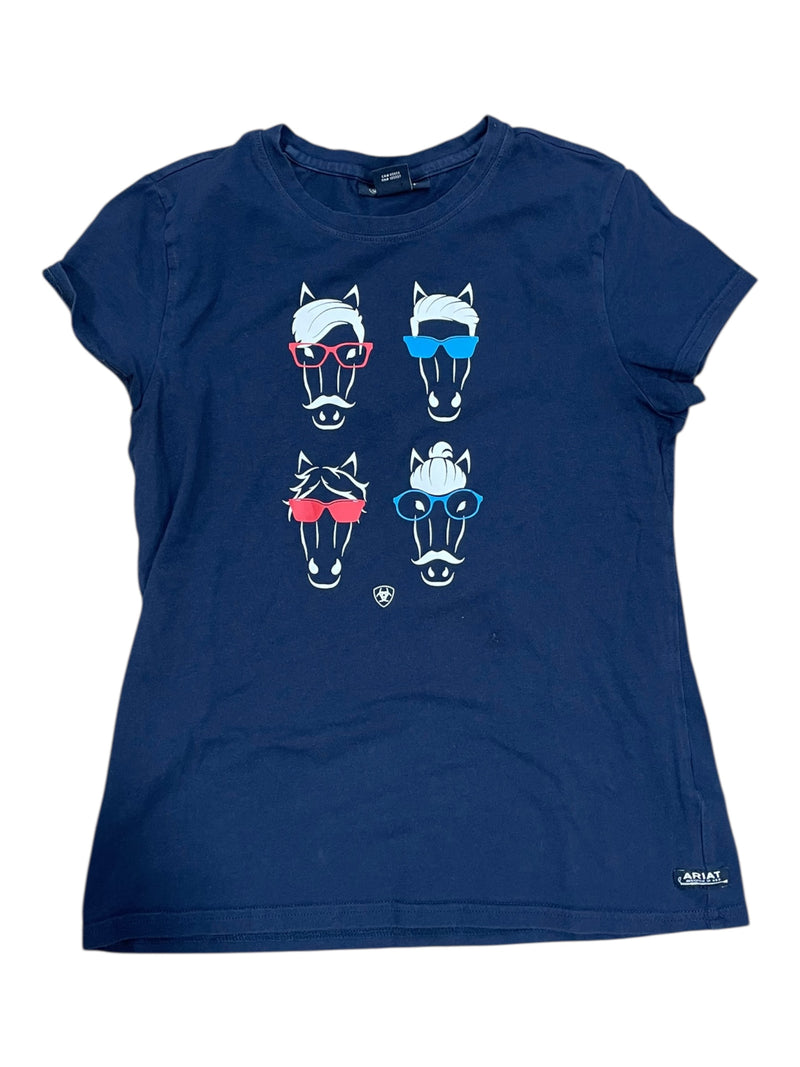 Ariat SS Tee - Navy/Print - Youth XL (14) - USED