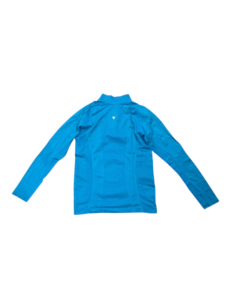 Anique 1/4 Zip LS Base Layer - Blue - L - USED