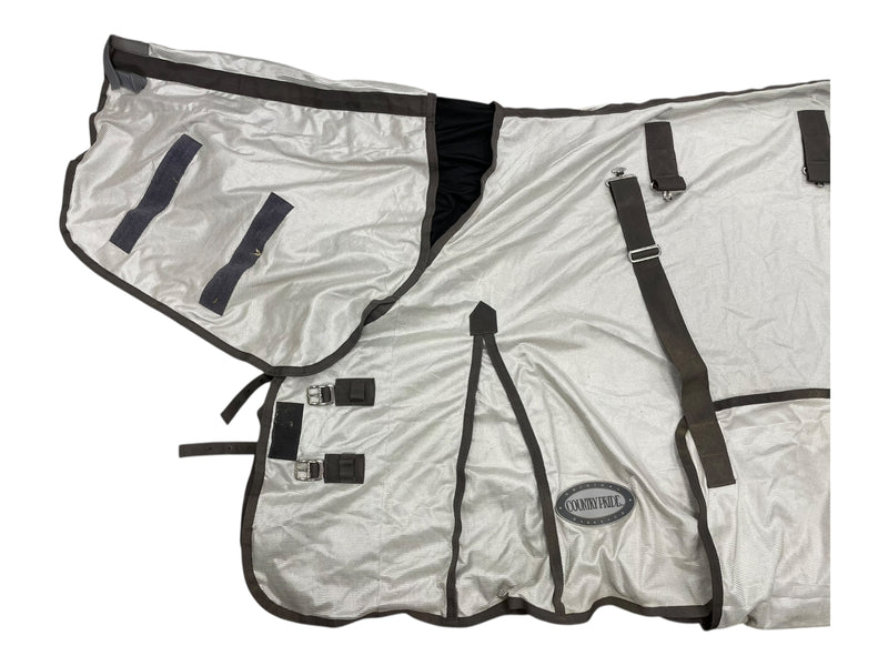 Country Pride Fly Sheet Neck + Bellyband - Silver - 76" - USED