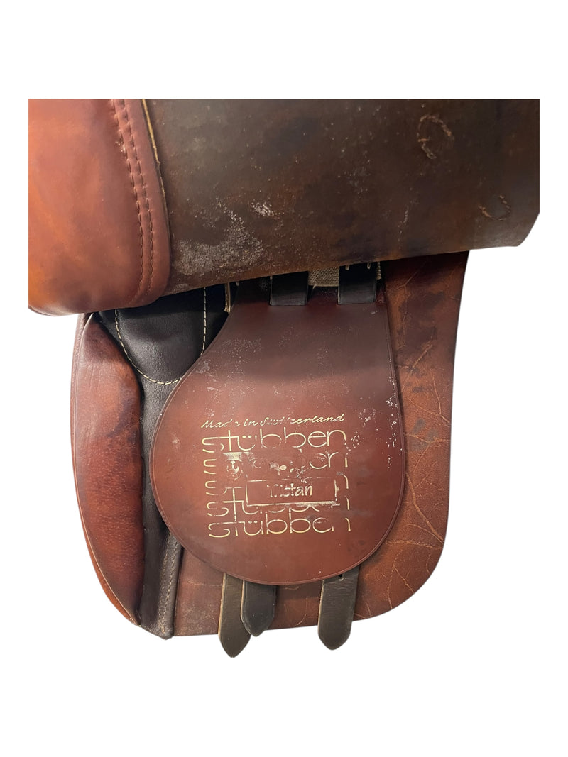 Stubben Tristan AP Saddle - Brown - 16.5" / 32cm Tree - USED