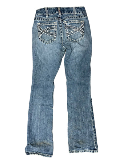 Ariat Work Jeans - Washed Denim - 26R Mid-Rise Boot - USED