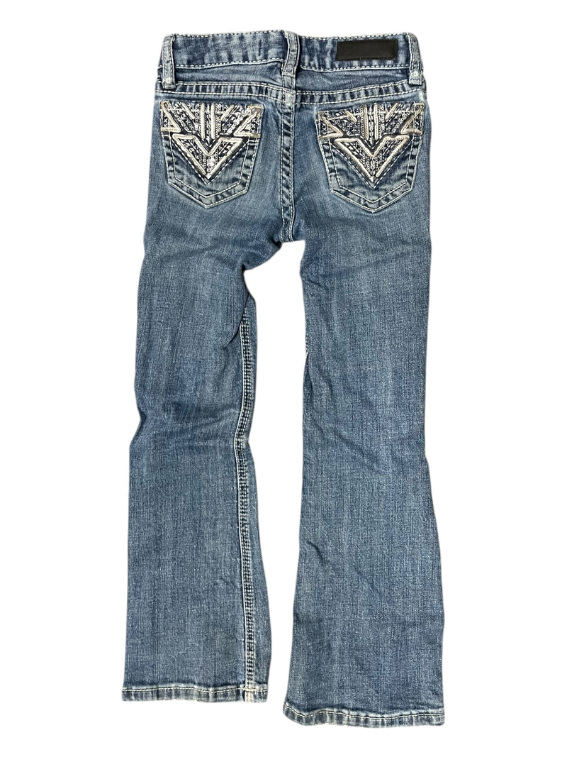Rock & Roll Bootcut Jeans - Blue - Girls 6 - USED