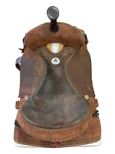 Alamo Saddle W/ Tack - Brown - 16" / Approx 7" Gullet - USED