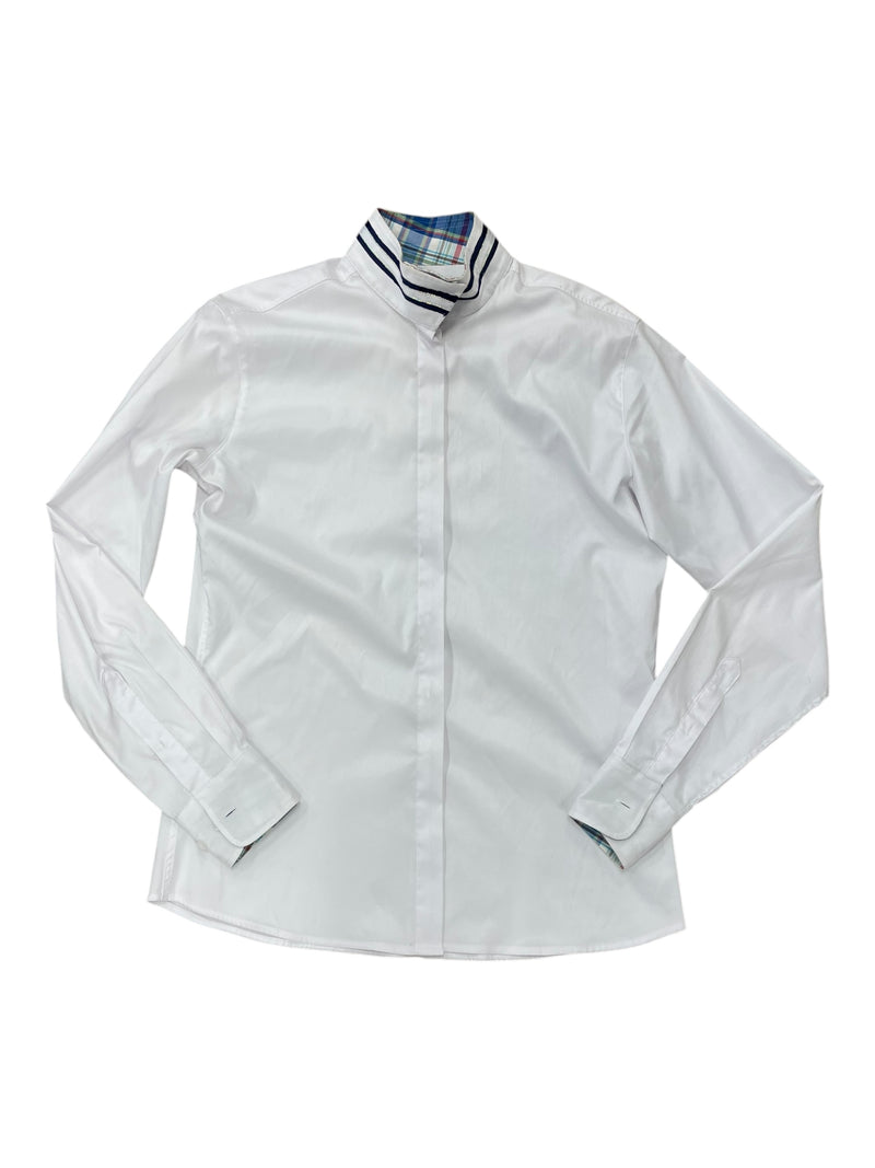 Prestige Show Shirt - White/Navy - 38 - USED
