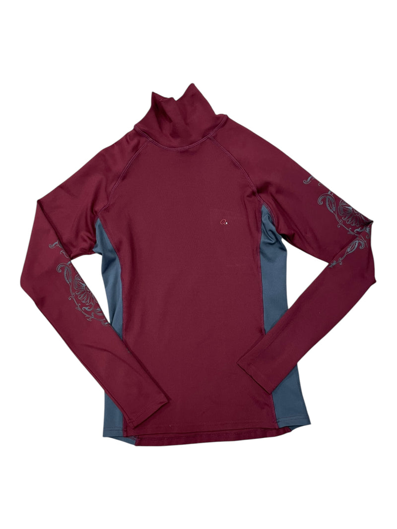 QHP Turtleneck - Maroon/Grey - 36 - USED
