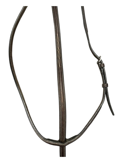 Aramas Fancy Stitch Standing Martingale - Chocolate - F/S - USED