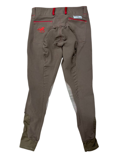 Smartpak Piper KP Breech - Taupe/Rouge - Youth 14 - USED