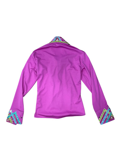 Western All Day Shirt - Purple/Bling - Custom Measurements - USED