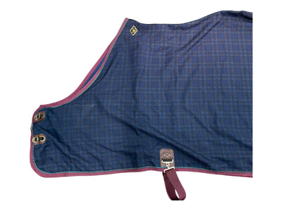 Big Dees Stable Sheet - Dark Plaid - 82" - USED