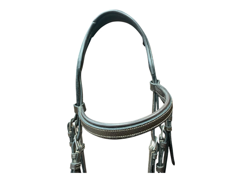 Riviera Sport Bridle W/ Interlocking Flash - Brown - C/S - USED