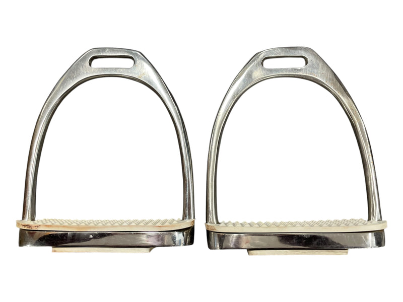 Fillis Stirrups - SS/White - Approx 4 1/2" - USED