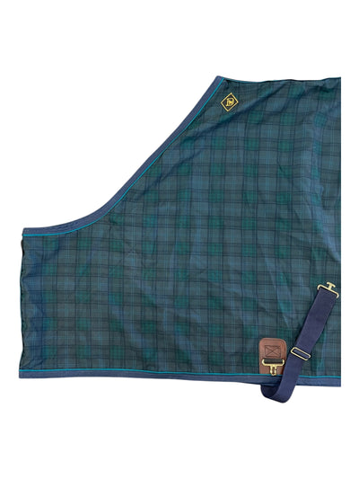 Big Dee's Lightweight Stable Sheet - Navy/Green - 74" - USED