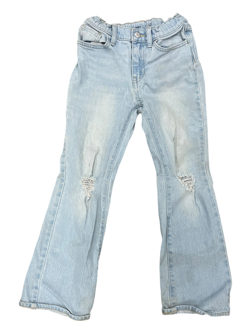 Old Navy High Rise Flare Jean - Light Wash - Girls 10 - USED