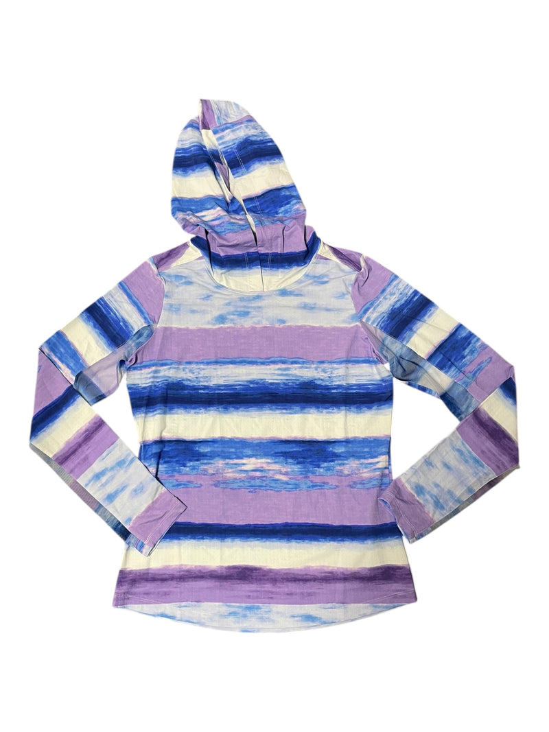 IBKUL LS Hoodie Sun Shirt *NWOT* - Blue Wave - S - USED