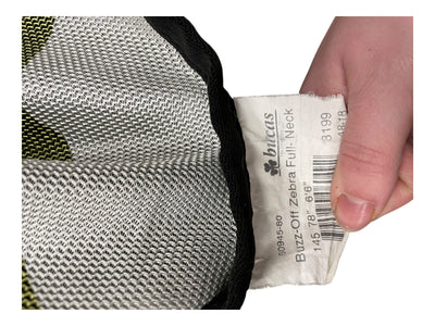 Bucas Fly Sheet W/ Neck - Green/White Zebra - 78" - USED