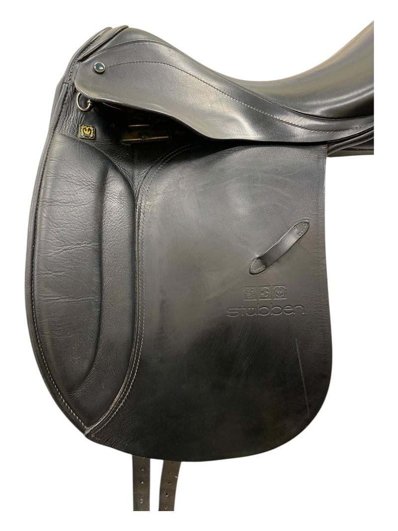 2002 Stubben Roxane DR Saddle - Black - 17.5" / 32 Tree (Wide) - USED