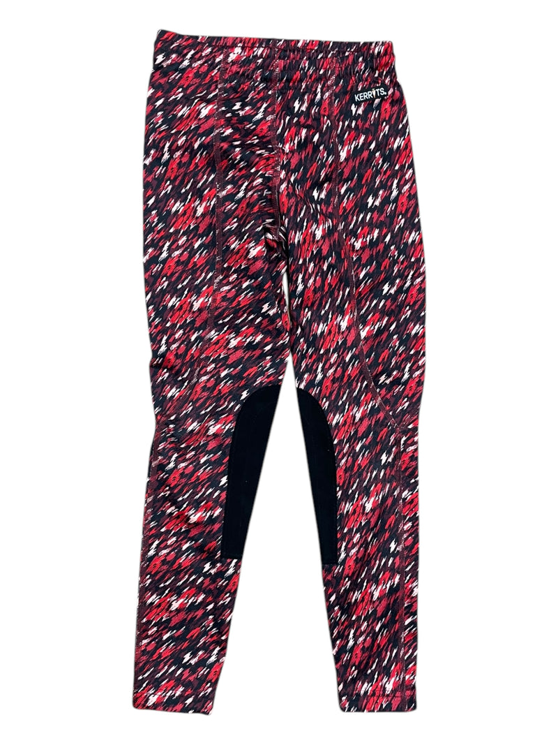 Kerrits KP Tight - Red Pattern - Youth M - USED