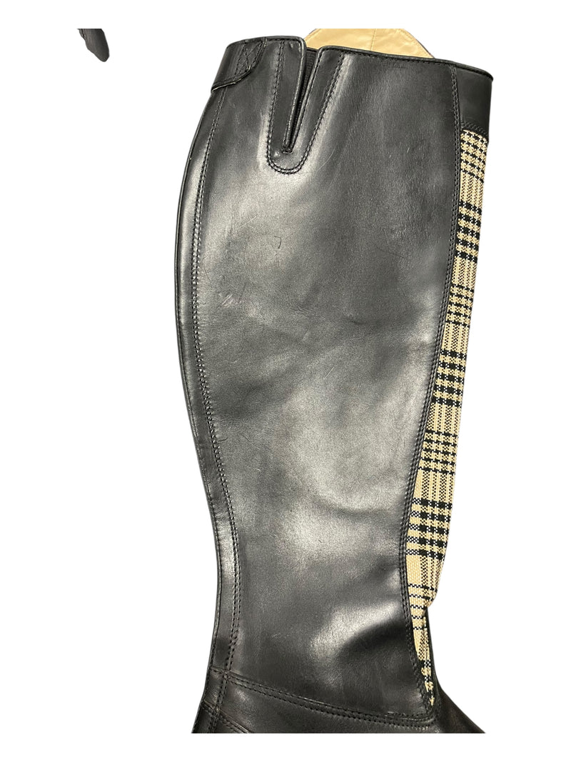 Ariat 5/A Baker Tall Boots - Black/Baker Plaid - 8.5B Med/Full - USED