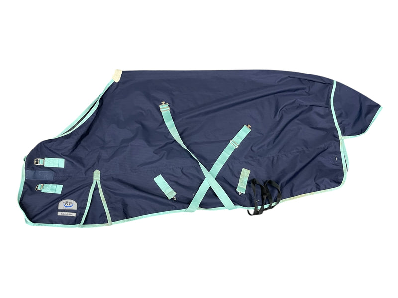 SmartPak Rockin SP T/O Sheet - Navy/Mint - 80" - USED