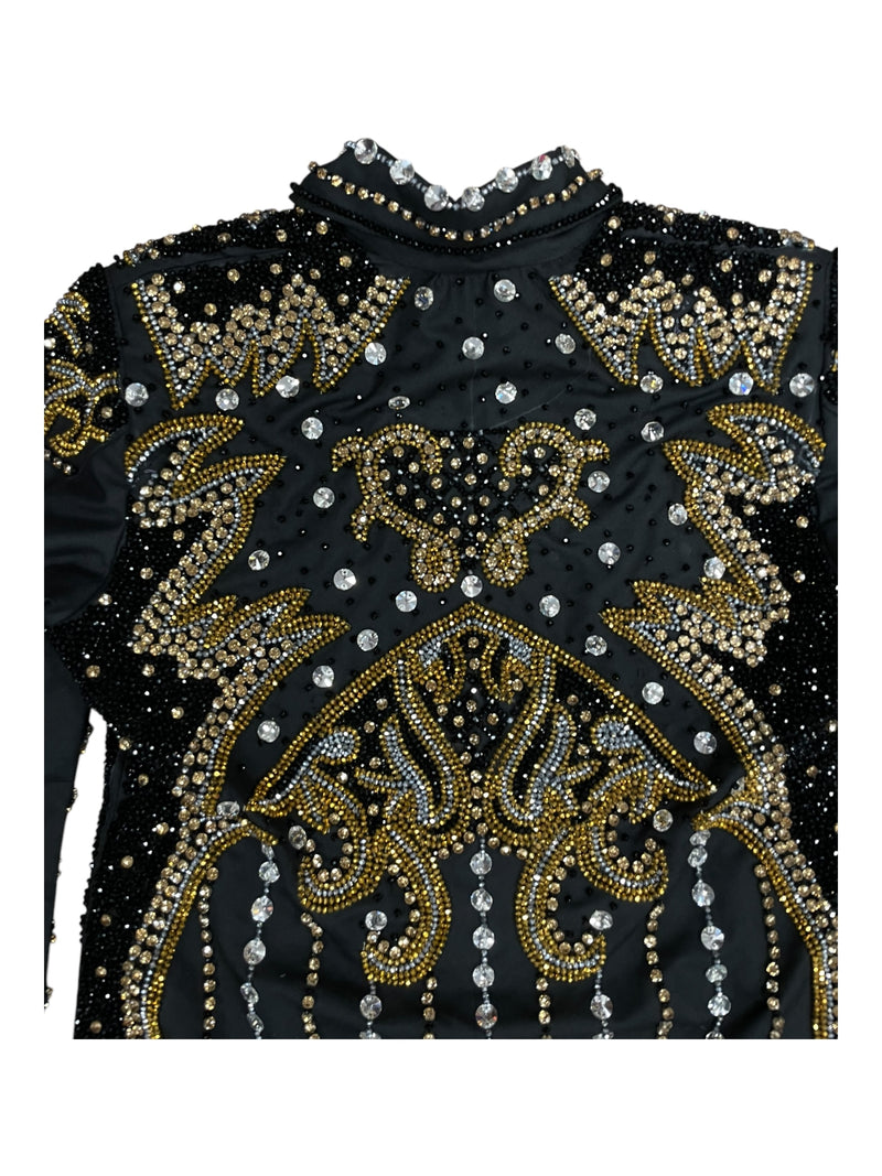 Showmanship Jacket - Black/Gold - Custom Measurements - USED