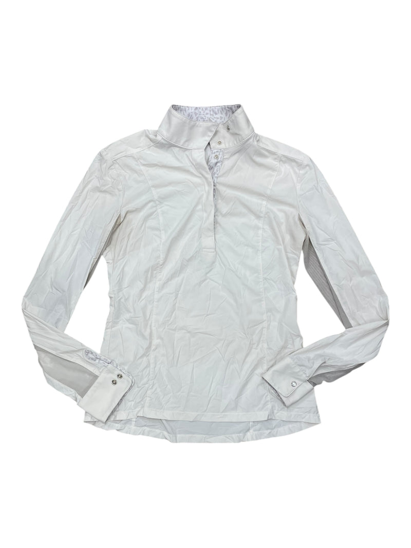 Fits LS Show Shirt - White/Leopard - XS - USED
