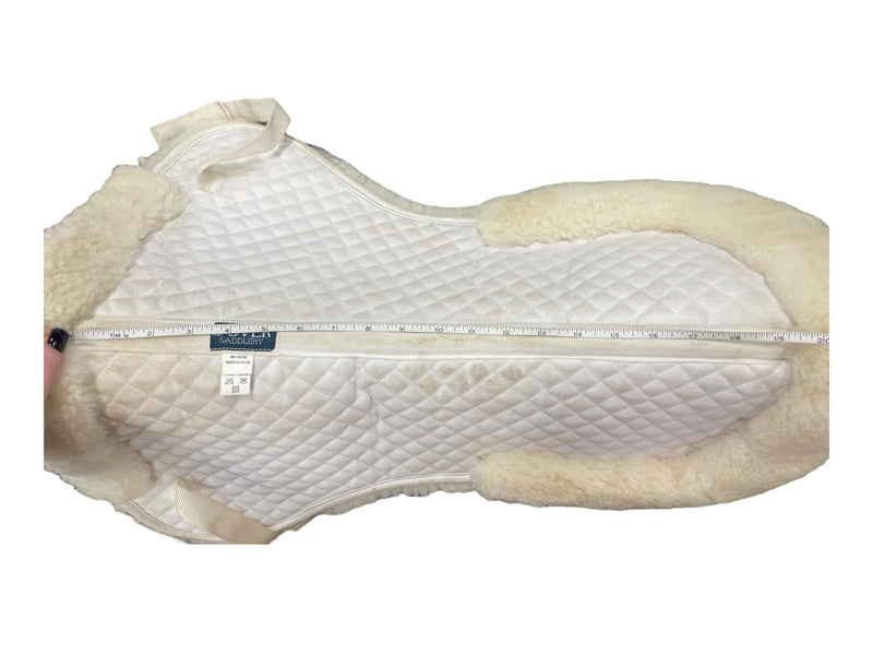 Dover AP Sheepskin 1/2 Pad - White - Approx 19" Spine - USED