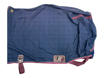 Big Dees Stable Sheet - Dark Plaid - 82" - USED