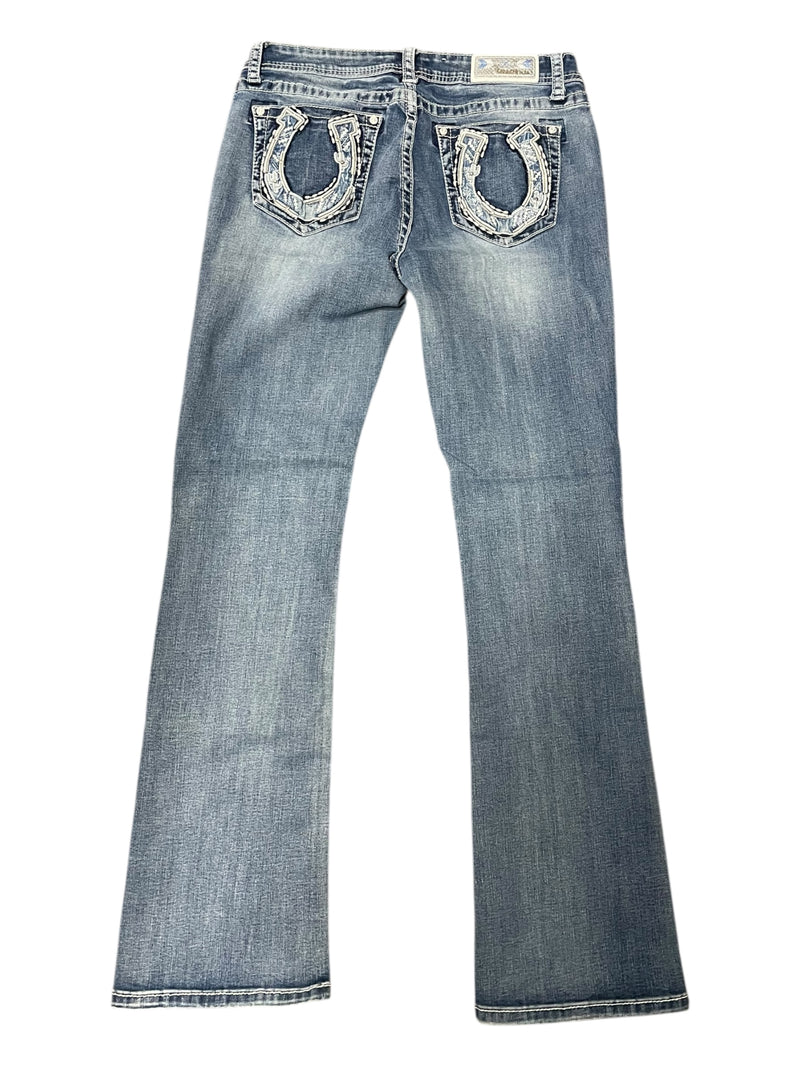 Grace In LA Jeans - Washed Denim - 31 - USED