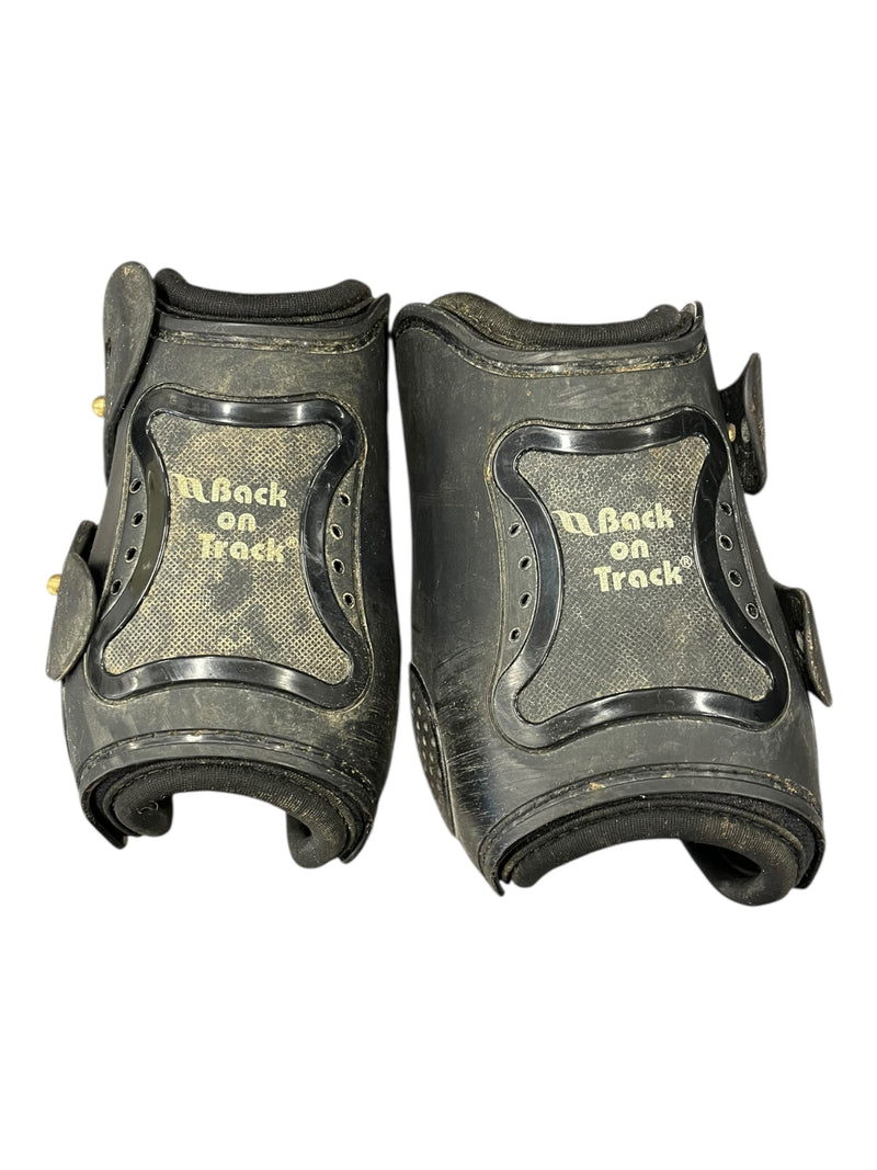 Back On Track Fetlock Boots - Black - F/S - USED
