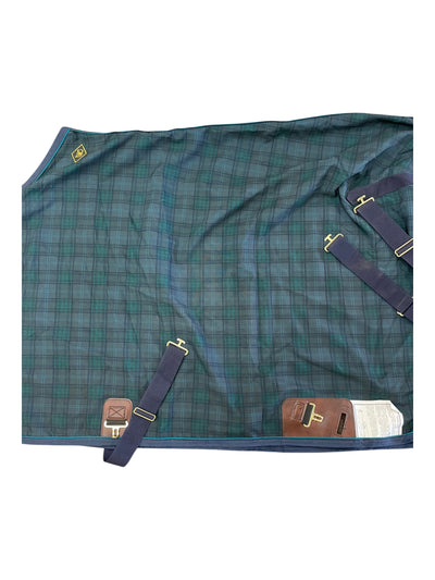 Big Dee's Lightweight Stable Sheet - Navy/Green - 74" - USED