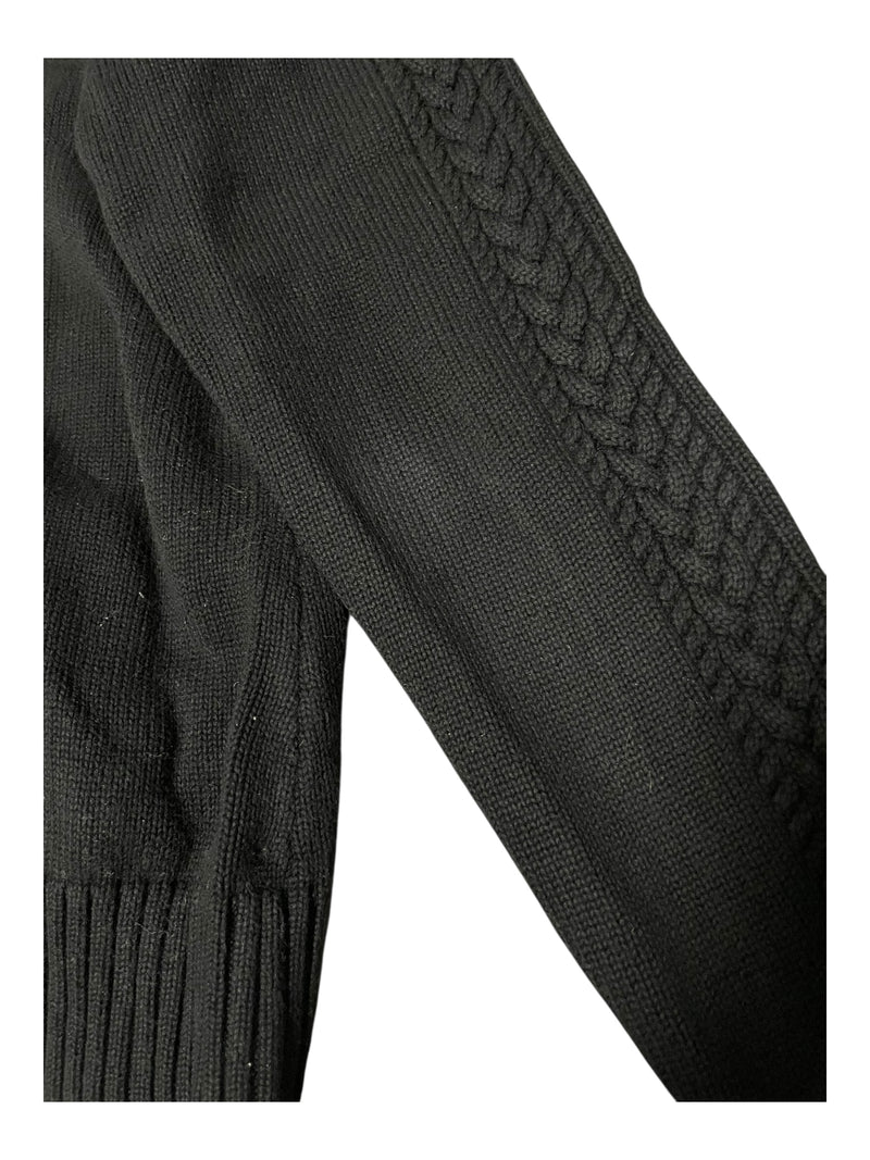 Ralph Lauren Knit Zip Jacket - Black - XL - USED