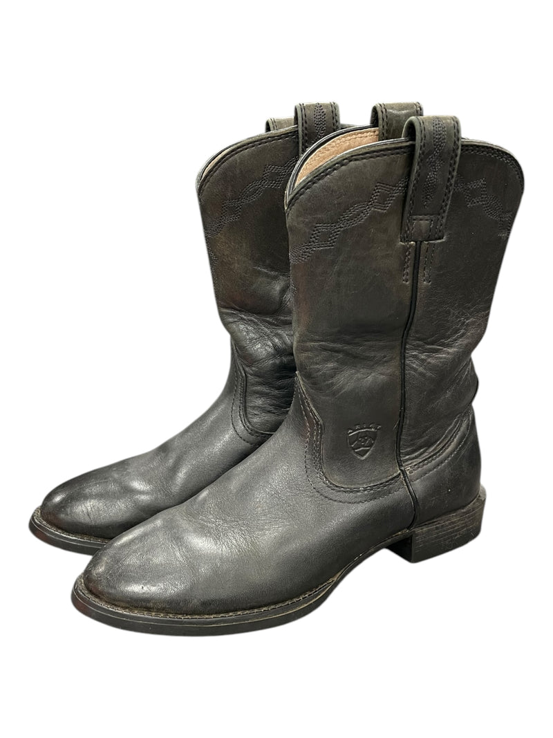 Ariat Short Western Boots - Black - 6.5B - USED