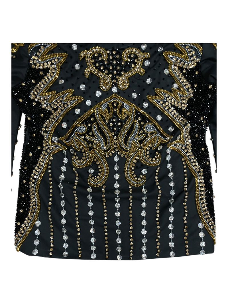 Showmanship Jacket - Black/Gold - Custom Measurements - USED