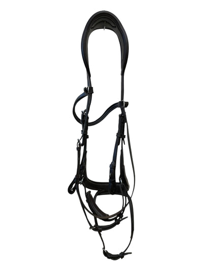 PS Of Sweden "Jump Off" Bridle W/ Reins- Brown - Cob Size/Full Crown - USED