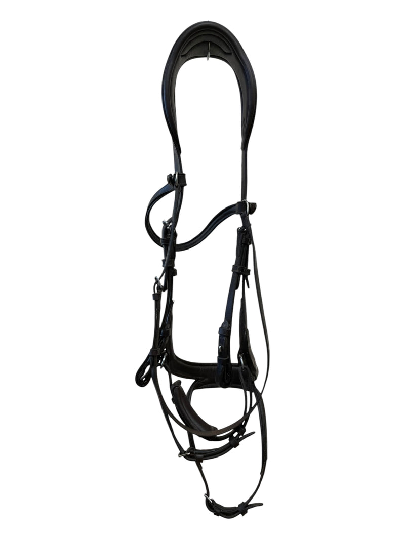 PS Of Sweden "Jump Off" Bridle W/ Reins- Brown - Cob Size/Full Crown - USED