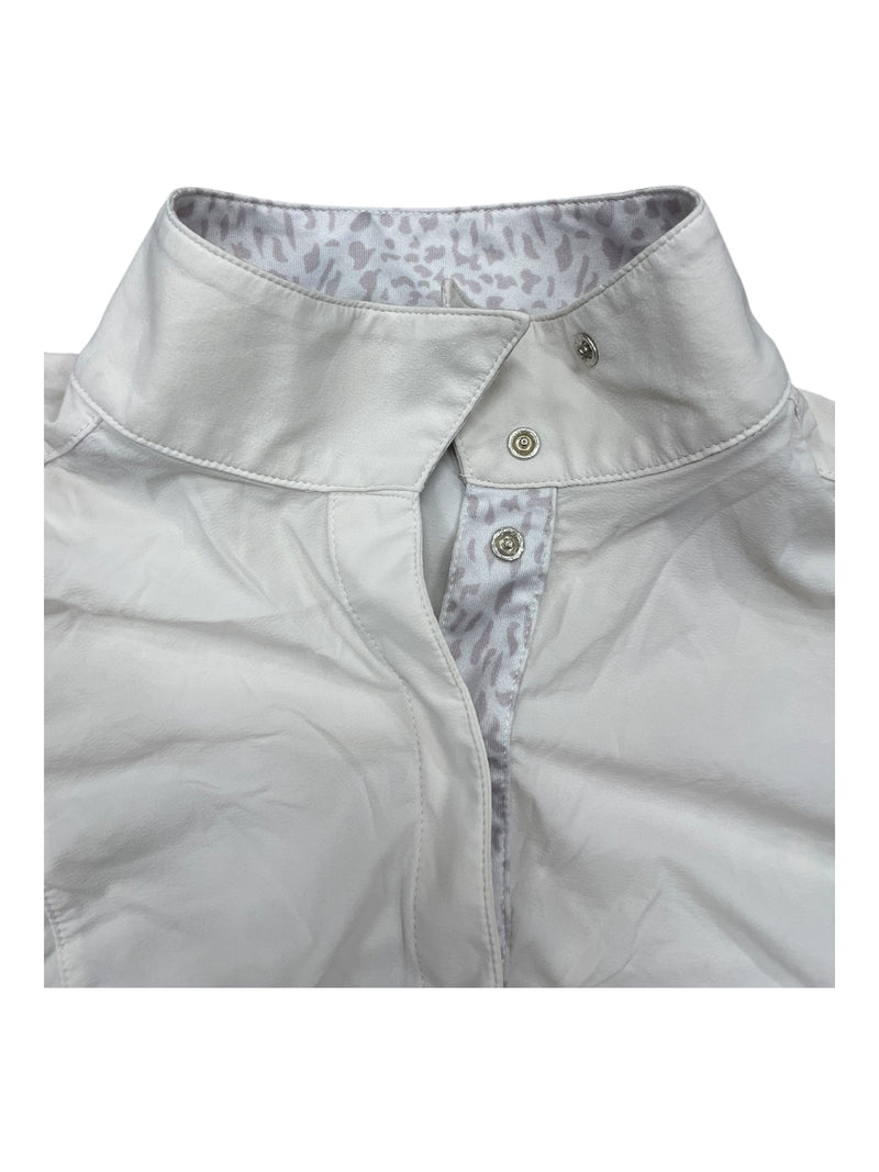 Fits LS Show Shirt - White/Leopard - XS - USED