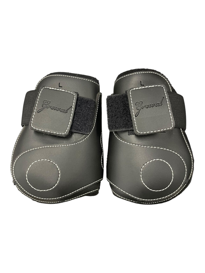 Grewal Synthetic Fetlock Boots - Black - L - USED