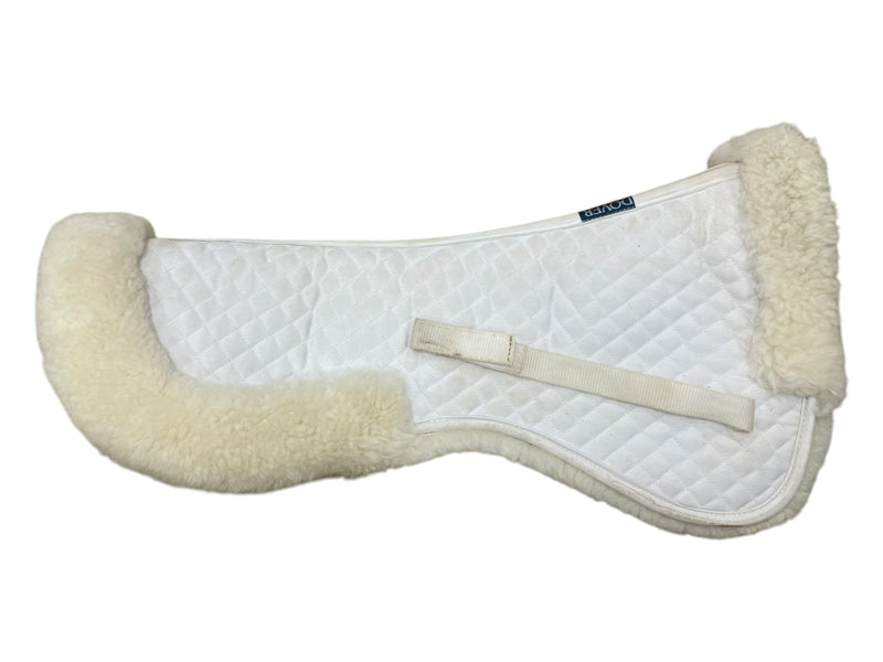 Dover AP Sheepskin 1/2 Pad - White - Approx 19" Spine - USED