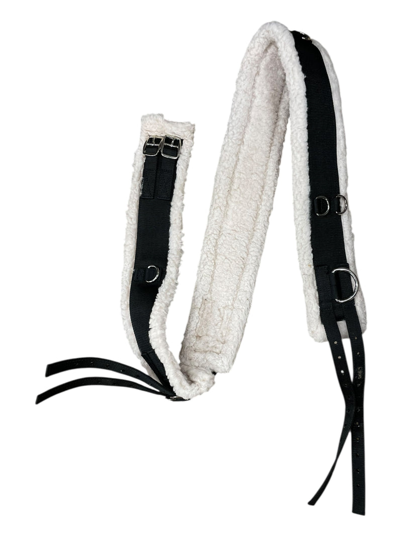 Shires Fleece Lined Surcingle - Black/Cream - XFull - USED