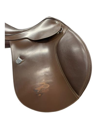 2015 Bates Caprilli CC Saddle - Brown - 43cm (17") - Adj. Gullet - USED