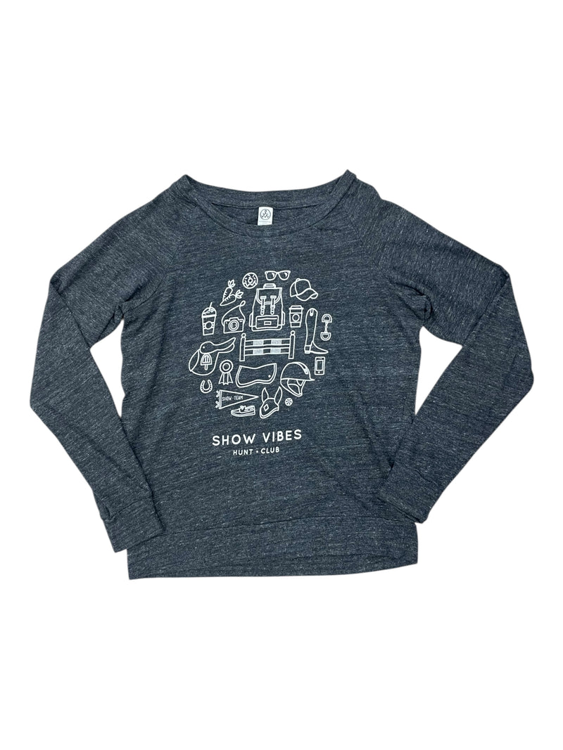 Hunt Club Show Vibes LS Tee - Grey - S - USED
