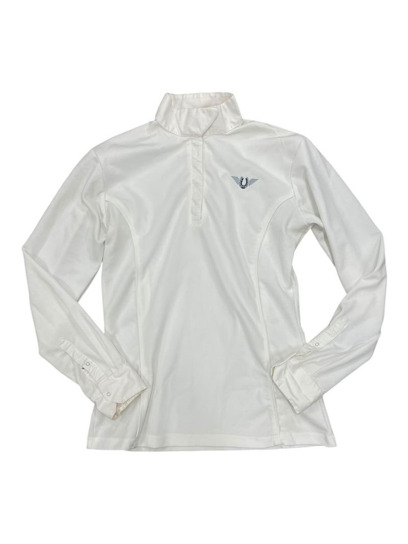 Tuffrider LS Show Shirt - White - M - USED