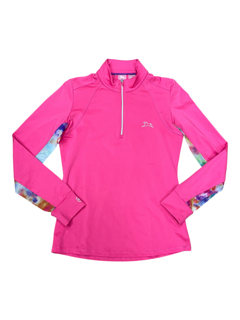 RJ Classics LS Sun Shirt - Pink/Tie Dye - Youth M (8-10) - USED