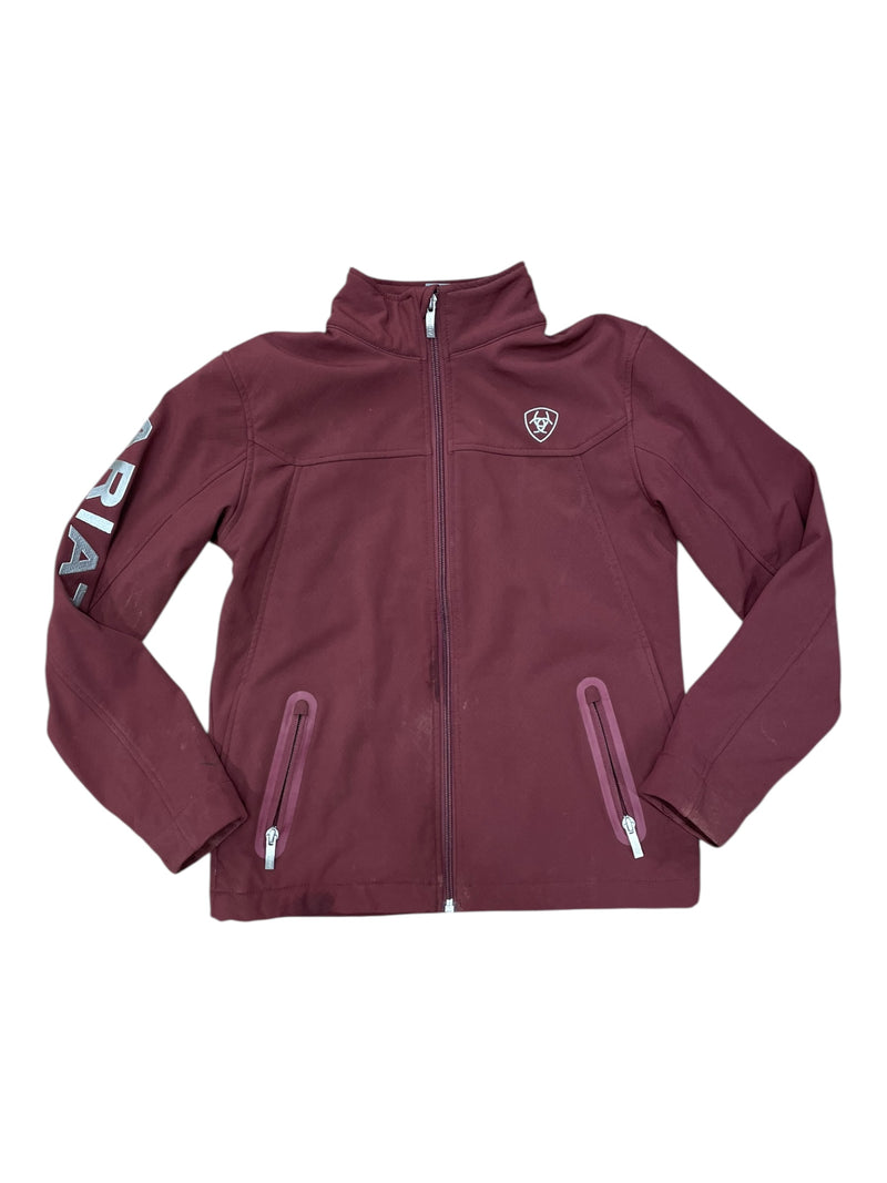 Ariat Softshell Jacket - Merlot - Youth L (12) - USED