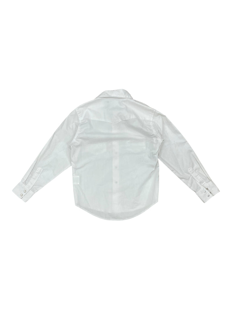 Wrangler Snap Button Up - White - Est. Youth L - USED