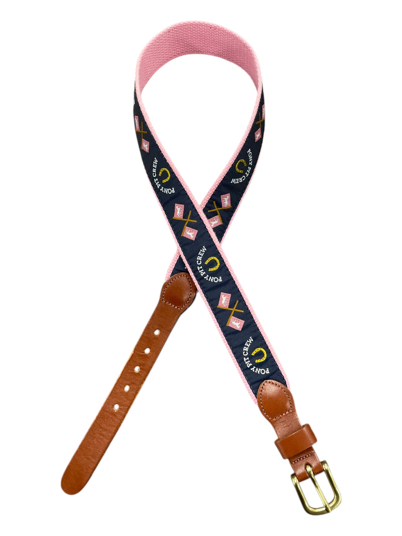 Eliza B Belt - Navy/Pink - 28 - USED