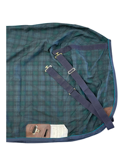 Big Dee's Lightweight Stable Sheet - Navy/Green - 74" - USED