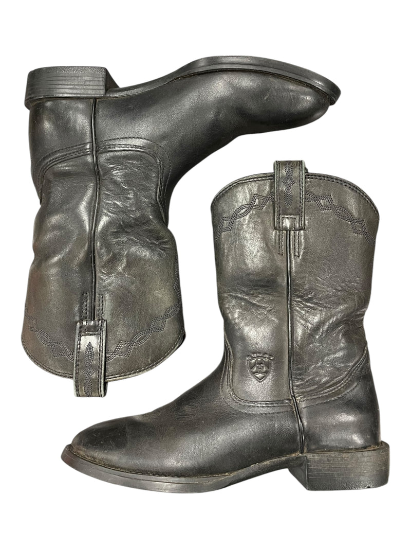 Ariat Short Western Boots - Black - 6.5B - USED