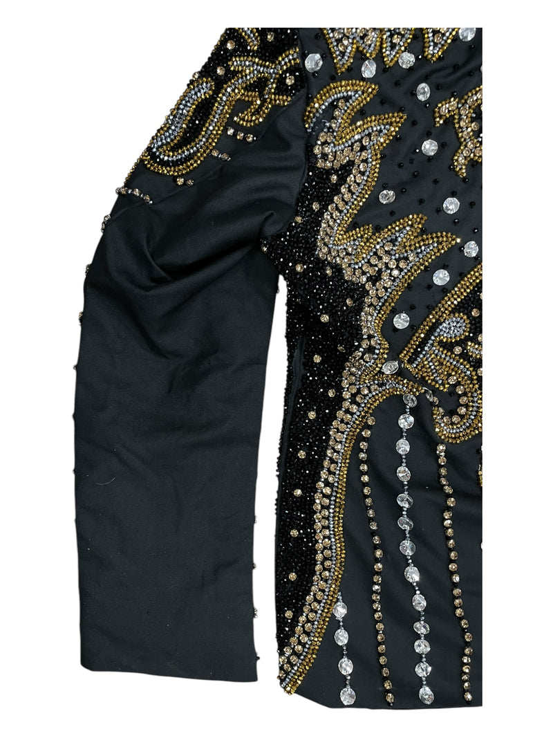 Showmanship Jacket - Black/Gold - Custom Measurements - USED